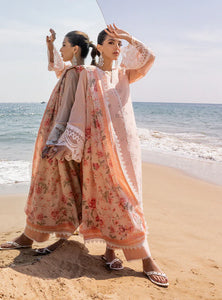 Zainab Chottani Chikankari Lawn Suits Unstitched 3 Piece ZC24 NORA - 2A - Summer Collection