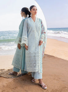 Zainab Chottani Chikankari Lawn Suits Unstitched 3 Piece ZC24 NORA - 2B - Summer Collection