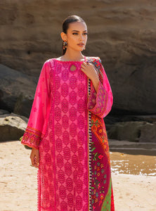 Zainab Chottani Chikankari Lawn Suits Unstitched 3 Piece ZC24 LAALI - 6A - Summer Collection