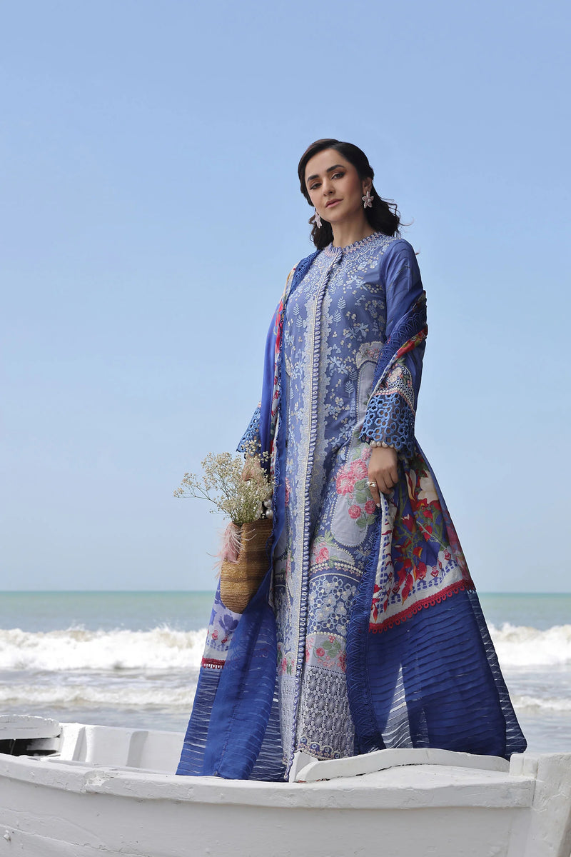 Maryam Hussain Embroidered Lawn Suits Unstitched 3 Piece MRH21FE 05 Feroza - Festive Collection