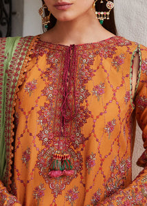 Hussain Rehar Embroidered Lawn Suits Unstitched 3 Piece AMIRA- Luxury Collection
