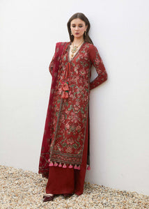Hussain Rehar Embroidered Lawn Suits Unstitched 3 Piece RUHI- Luxury Collection