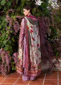 Hussain Rehar Embroidered Lawn Suits Unstitched 3 Piece AYZEL- Luxury Collection