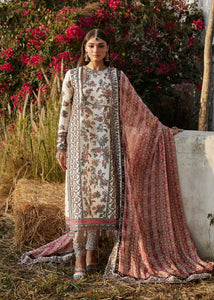Hussain Rehar Embroidered Lawn Suits Unstitched 3 Piece-ELARA Luxury Collection
