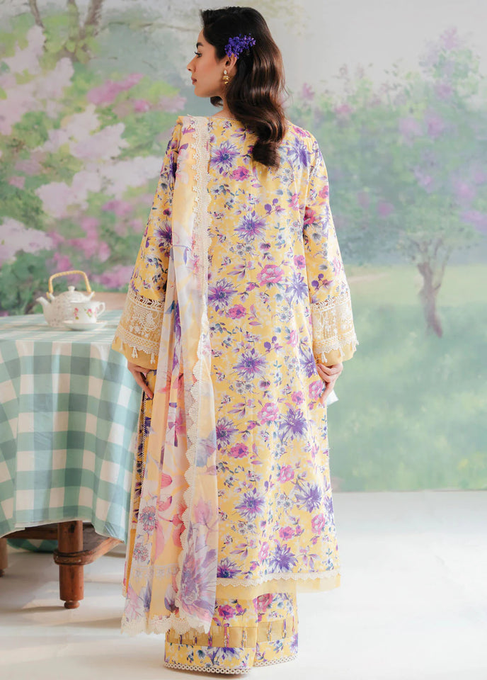 Afrozeh by The Floral Charm By Embroidered Lawn Suits Unstitched 3 Piece | AL-24-V1-01-Summer Collection