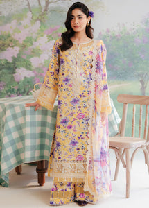 Afrozeh by The Floral Charm By Embroidered Lawn Suits Unstitched 3 Piece | AL-24-V1-01-Summer Collection
