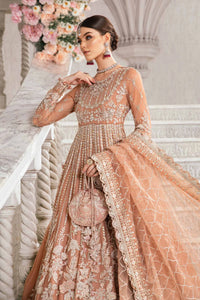 Maria B Mbroidered  Embroidered Suit Unstitched 3 Piece BD-2804-ASH PINK- Luxury Collection