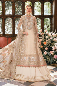 Maria B Mbroidered  Embroidered Suit Unstitched 3 Piece BD-2805-IVORY-DEFAULT- Luxury Collection