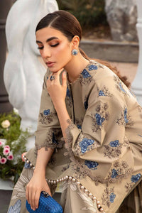 Maria.B M.Prints Unstitched Embroidered Lawn 3Pc Suit MPT-2105-B-Summer Collection