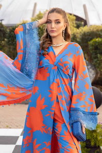 Maria.B M.Prints Unstitched Embroidered Lawn 3Pc Suit MPT-2111-B-Summer Collection