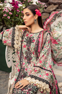 Maria.B M.Prints Unstitched Embroidered Lawn 3Pc Suit MPT-2113-A-Summer Collection