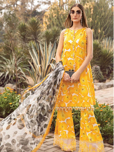 Maria.B M.Prints Unstitched Embroidered Lawn 3Pc Suit MPT-2112-B-Summer Collection