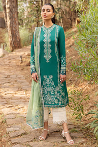 Zaha Embroidered Lawn Suits Unstitched 3 Piece ZL24-11B - Summer Collection