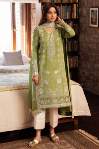 Zaha Embroidered Lawn Suits Unstitched 3 Piece ZL24-08A - Summer Collection