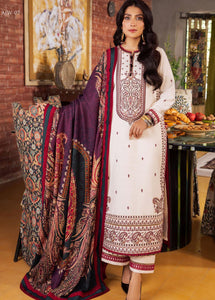 Asim Jofa Asra Embroidered Velvet Suits Unstitched 3 Piece AJW-02 - Winter Collection