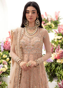 Zaha Gossamer  Embroidered Organza Suits Unstitched 4 Piece ZC23-04 Neda - Luxury Wedding Collection