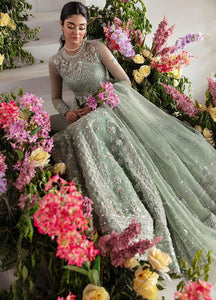 Zaha Gossamer  Embroidered Organza Suits Unstitched 4 Piece ZC23-05 Leilyn - Luxury Wedding Collection