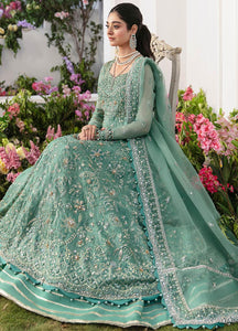 Zaha Gossamer  Embroidered Organza Suits Unstitched 4 Piece ZC23-07 Meltem - Luxury Wedding Collection