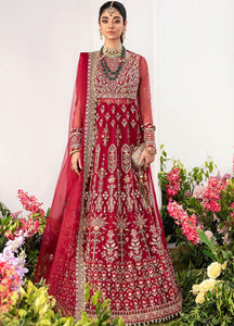 Zaha Gossamer  Embroidered Organza Suits Unstitched 4 Piece ZC23-08 Kyra - Luxury Wedding Collection