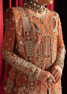 Qalamkar Heer Ranjha Embroidered Raw Silk Suits Unstitched 3 Piece HR-07 NOOR Luxury Formal Wedding Collection
