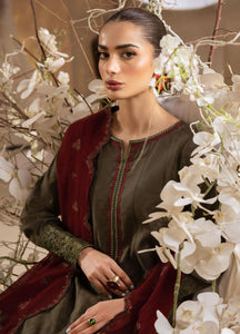 Iznik Embroidered Khaddar Suits Unstitched 3 Piece ILW 03 Ashby- Winter Collection