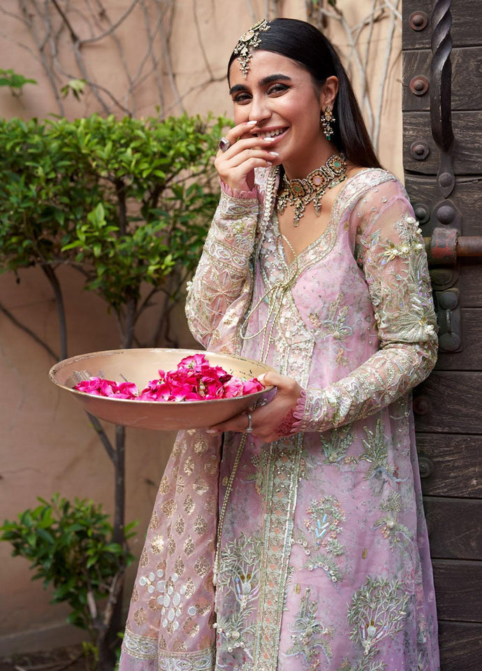 Nureh By Jhoomro Embroidered Chiffon Suits Unstitched 4 Piece NL-54 - RHIM JHIM- Luxury Formal Wedding Collection 2023