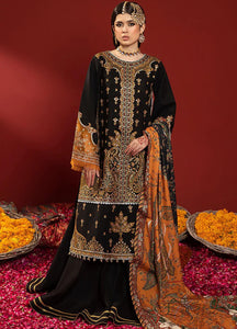 Bin Ilyas Laal Embroidered Karandi Suits Unstitched 3 Piece 1511-B Winter Collection