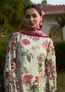 Hussain Rehar Embroidered Lawn Suit Unstitched 3 Piece HRR24SSL Gleam- Summer Collection