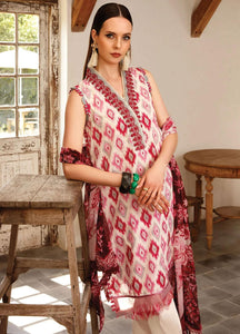 Maria B | M Basics Embroidered Lawn Suits Unstitched 3 Piece Pink MB-US23-111-B