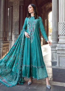 Maria B Embroidered Linen Suits Unstitched 3 Piece  D5 - Luxury Winter Collection