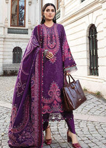 Maria B Embroidered Linen Suits Unstitched 3 Piece  D8 - Luxury Winter Collection
