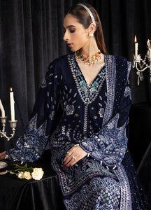 Nureh Maya Embroidered Velvet Suits Unstitched 3 Piece  NS -105 Safeena - Winter Wedding Collection