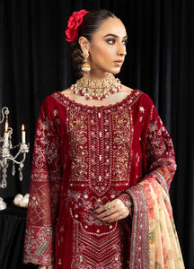 Nureh Maya Embroidered Velvet Suits Unstitched 3 Piece  NS -106 Elisa - Winter Wedding Collection