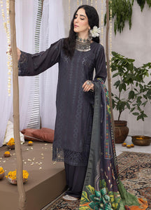 Mehru By Mahnur Embroidered Linen Suits Unstitched 3 Piece D-01 - Winter Collection