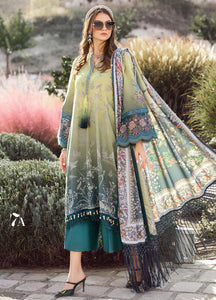Maria B MPrints  Embroidered Linen Suits Unstitched 3 Piece MPT-2007-A - Winter Collection