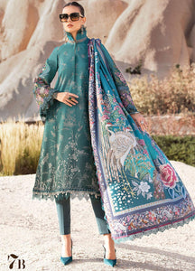 Maria B MPrints  Embroidered Linen Suits Unstitched 3 Piece MPT-2007-B - Winter Collection
