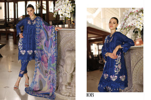 Noor By Saadia Asad Embroidered Lawn Suit Unstitched 3 Piece D-10B- Luxury Summer Collection