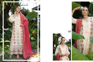 Noor By Saadia Asad Embroidered Lawn Suit Unstitched 3 Piece D-12B- Luxury Summer Collection
