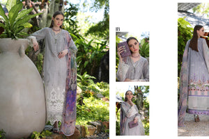 Noor By Saadia Asad Embroidered Lawn Suit Unstitched 3 Piece D-1B- Luxury Summer Collection