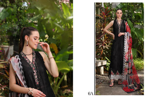 Noor By Saadia Asad Embroidered Lawn Suit Unstitched 3 Piece D-6A- Luxury Summer Collection
