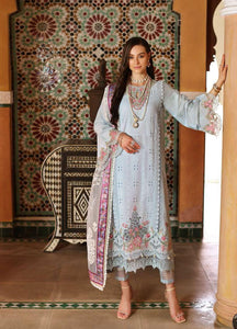 Noor by Saadia Asad Luxury Embroidered Chikankari Lawn 3Pc Suit D-05B