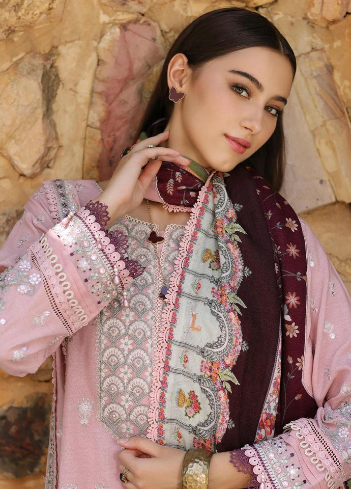 Noor By Saadia Asad Embroidered Linen Suits Unstitched 3 Piece D3 - Winter Collection