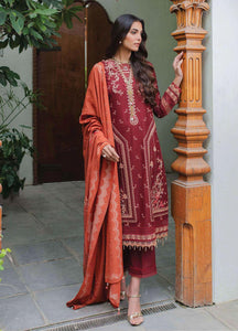 Qalamkar Embroidered Khaddar Suits Unstitched 3 Piece  SC-01 FREYA - Luxury Winter Collection