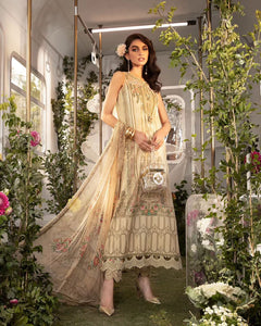 Maria.B M.Prints Unstitched Embroidered Lawn 3Pc Suit MPT-2104-A-Summer Collection