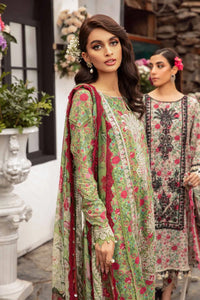 Maria.B M.Prints Unstitched Embroidered Lawn 3Pc Suit MPT-2113-B-Summer Collection