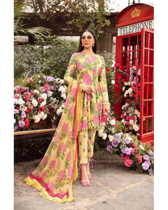 Maria.B M.Prints Unstitched Embroidered Lawn 3Pc Suit  MPT-2103-A-Summer Collection