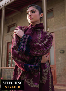 Saira Rizwan Embroidered Khaddar Suits Unstitched 3 Piece ZAYNEM SR-02- Winter Collection