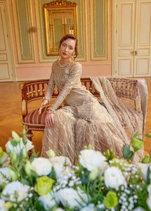 Gisele Shagun Imroz Embroidered Chiffon Suits Unstitched 3 Piece Shafaq- Wedding Collection