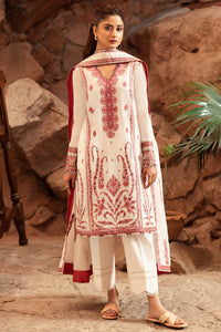 Zaha Embroidered Lawn Suits Unstitched 3 Piece ZL24-09A - Summer Collection