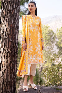 Zaha Embroidered Lawn Suits Unstitched 3 Piece ZL24-15A - Summer Collection